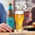 Samuel Adams Holiday White Ale Seasonal Beer Perspective: left