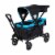 Baby Trend Expedition 2 in 1 Push or Pull Stroller Wagon Plus w/ Canopy, Blue Perspective: left