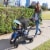 Baby Trend Sit N’ Stand Lightweight 5-in-1 Shopper Plus Stroller, Blue Mist Perspective: left