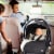 Baby Trend Ally Newborn Baby Infant Car Seat Travel System with Cover, Khaki Perspective: left