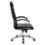High Back Executive Black Faux Leather Chair Perspective: left