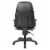 Deluxe Multi-Function High Back Chair in Dillon Black Faux Leather Perspective: left