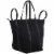 Bodhi Large Waffle Mesh Fashion Tote - Black Perspective: left