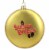 Northlight 4  Gold and Red Tootsie Roll Sugar Babies Caramel Candies Disc Christmas Ornament Perspective: left