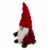 Northlight 13.5  Red and Gray Portly Smiling Gnome Table Top Christmas Figure Perspective: left