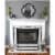 Panacea 3-Panel Double Bar Arch Fireplace Screen - Black Perspective: left