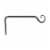 Panacea™ Forged Straight Hook - Black Perspective: left