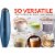 Zulay Kitchen MILK BOSS Milk Frother With Stand - Blue Metallic Perspective: left
