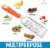 Zulay Kitchen Professional Stainless Steel Flat Handheld Cheese Grater - Orange Perspective: left
