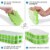 Zulay Kitchen Honeycomb Shaped Silicone Ice Cube Tray Set- 2 Pack Perspective: left