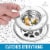 Zulay Kitchen Sink Drain Strainer (2 Pack) - Wide Rim 4.5” Diameter Perspective: left