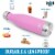 Zulay Kitchen Hydration Nation Stainless Steel Water Bottle - Bubble Gum Perspective: left