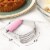 Zulay Kitchen Dough Blender and Pastry Cutter - Pink Perspective: left