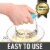 Simple Craft Pastry Dough Cutter with Comfortable Grip Handle - Blue Perspective: left