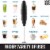 Zulay Kitchen Milk Boss Milk Frother - Double Grip (Batteries Included) - Black Perspective: left