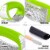 Zulay Kitchen Garlic Press Rocker With Silicone Peeler & Scraper Set - Green Perspective: left
