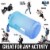 Zulay Kitchen Hydration Nation Water Bottle With Motivational Time Reminder - Ombre Blue Perspective: left