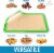 Zulay Kitchen Silicone Baking Mat Sheet 2-Pack - Light Green Perspective: left