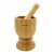 IMUSA Small Bamboo Mortar and Pestle Perspective: left