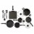 IMUSA Nonstick Cookware Set - Charcoal Perspective: left