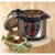 IMUSA Bilingual Digital Pressure Cooker - Red Perspective: left