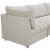 Meridian Furniture Jacob Cream Velvet Modular Sectional Perspective: left