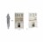 Homestyles Buffet of Buffets Wood Buffet with Hutch in Off White Perspective: left