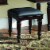 Homestyles Lafayette Wood Vanity Bench in Brown Perspective: left