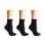 Dr. Motion Super Comfort Diabetic Quarter Socks - Black Perspective: left