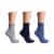 Dr. Motion® Super Comfort Diabetic Quarter Socks - Blue Perspective: left