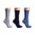 Dr. Motion® Super Comfort Diabetic Crew Socks - Blue Perspective: left