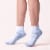 Dr. Motion® Everyday Women's Compression Quarter Socks - White Perspective: left