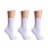 Davco Cotton Crew Socks - White Perspective: left