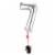 SILVER NUMBER 7 Helium Filled Balloon - 34 inches BIG Perspective: left