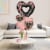 Happy Valentine's Day Helium Filled Balloon Bouquet - Pink Multi Perspective: left