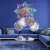 Happy Birthday Star Helium Filled Balloon Bouquet Perspective: left