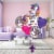 Happy Birthday Unicorn Helium Filled Balloon Bouquet Perspective: left