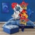 Rocket Birthday Helium Filled Balloon Bouquet Perspective: left