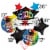 Graduation Congrats Multi Helium Filled Balloons Bouquet Perspective: left