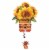 Sunflower Mason Jar Oversized Shape Helium Filled Balloon Perspective: left
