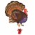 Thanksgiving Turkey Oversized Shape Helium Filled Balloon Perspective: left