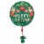 Merry Christmas Helium Filled Balloon Perspective: left