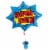 Super Dad Oversized Helium Filled Balloon Perspective: left