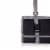 3-Piece BBQ Tote & Grill Set, Black with Gray Accents Perspective: left