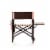 Sports Chair, Moka Collection - Brown with Beige & Red Accents Perspective: left