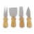 Picnic Time Mariner Cheese Board & Tools Set - Rubberwood Perspective: left