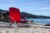 Tranquility Portable Beach Chair, Red Perspective: left