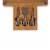 Concerto Glass Top Cheese Cutting Board & Tools Set, Bamboo Perspective: left