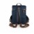 Moreno 3-Bottle Wine & Cheese Tote, Navy Blue Perspective: left