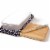 Napa Wine & Cheese Picnic Basket, Purple with Coral Pattern Perspective: left